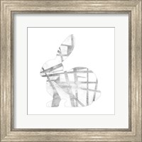 Geometric Rabbit in Silver III Fine Art Print