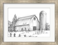Black & White Barn Study I Fine Art Print