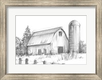 Black & White Barn Study I Fine Art Print
