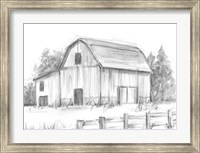 Black & White Barn Study II Fine Art Print