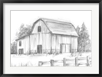 Black & White Barn Study II Fine Art Print