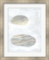 Neutral River Rocks I Fine Art Print