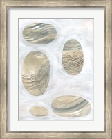 Neutral River Rocks III Fine Art Print