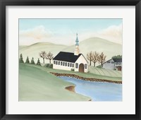 Folk Church Scene IV Fine Art Print