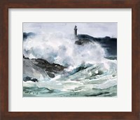 Lighthouse Waves II Fine Art Print