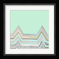 Aqua Zig Zag I Fine Art Print