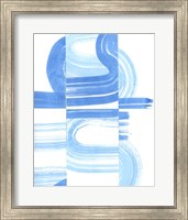 Blue Swish V Fine Art Print