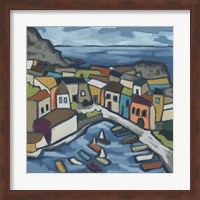 Mosaic Harbor I Fine Art Print