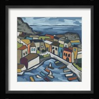 Mosaic Harbor I Framed Print