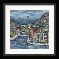 Mosaic Harbor II Framed Print