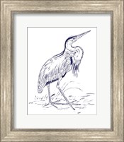 Indigo Heron II Fine Art Print