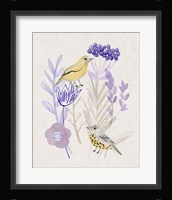 Meander in Violet I Framed Print