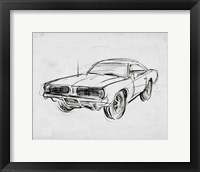 Classic Car Sketch IV Fine Art Print