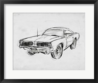 Classic Car Sketch IV Fine Art Print