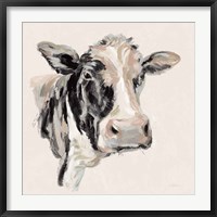 Expressionistic Cow I Neutral Fine Art Print