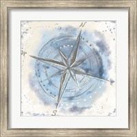 Explore the World III Blue Brown Fine Art Print