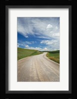Gravel Road Near Choteau Montana II Framed Print