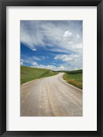 Gravel Road Near Choteau Montana II Framed Print