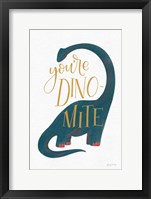 Dinomite Framed Print