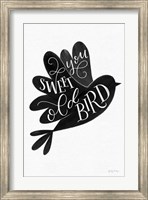 Sweet Old Bird BW Fine Art Print