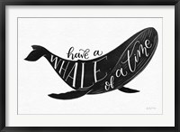 Whale of a Time BW Fine Art Print