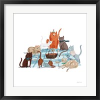 Picnic Pets Cats I Framed Print