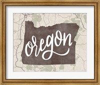 Oregon Map Fine Art Print