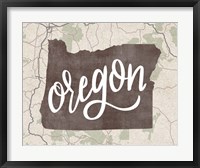 Oregon Map Fine Art Print