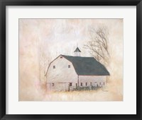 The White Barn Framed Print