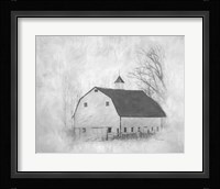 The White Barn II Framed Print