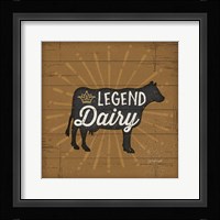 Legend Dairy Framed Print