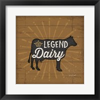 Legend Dairy Framed Print