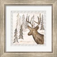Deer w/ Border Fine Art Print