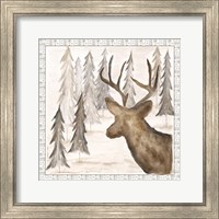 Deer w/ Border Fine Art Print