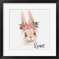 Brave Rabbit Framed Print