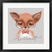 Brilliant Fox Framed Print