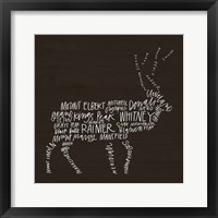 Elk Lodge Framed Print