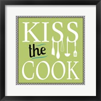 Kiss the Cook Framed Print
