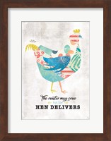Hen Delivers Fine Art Print