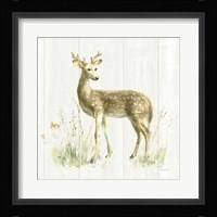 Meadows Edge III on Wood Framed Print