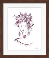 Flower Girl I Plum Fine Art Print