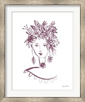 Flower Girl I Plum Fine Art Print