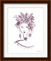 Flower Girl I Plum Fine Art Print