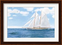 Majestic Sailboat White Sails Fine Art Print