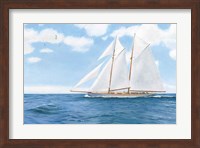 Majestic Sailboat White Sails Fine Art Print