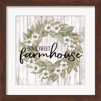 Home Sweet Farmhouse Wreath Fine Art Print