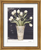 Tulips on Navy II Fine Art Print