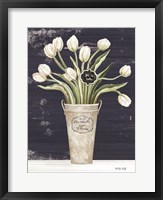 Tulips on Navy II Fine Art Print