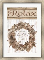 Relax Shell Wreath Fine Art Print