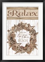 Relax Shell Wreath Fine Art Print